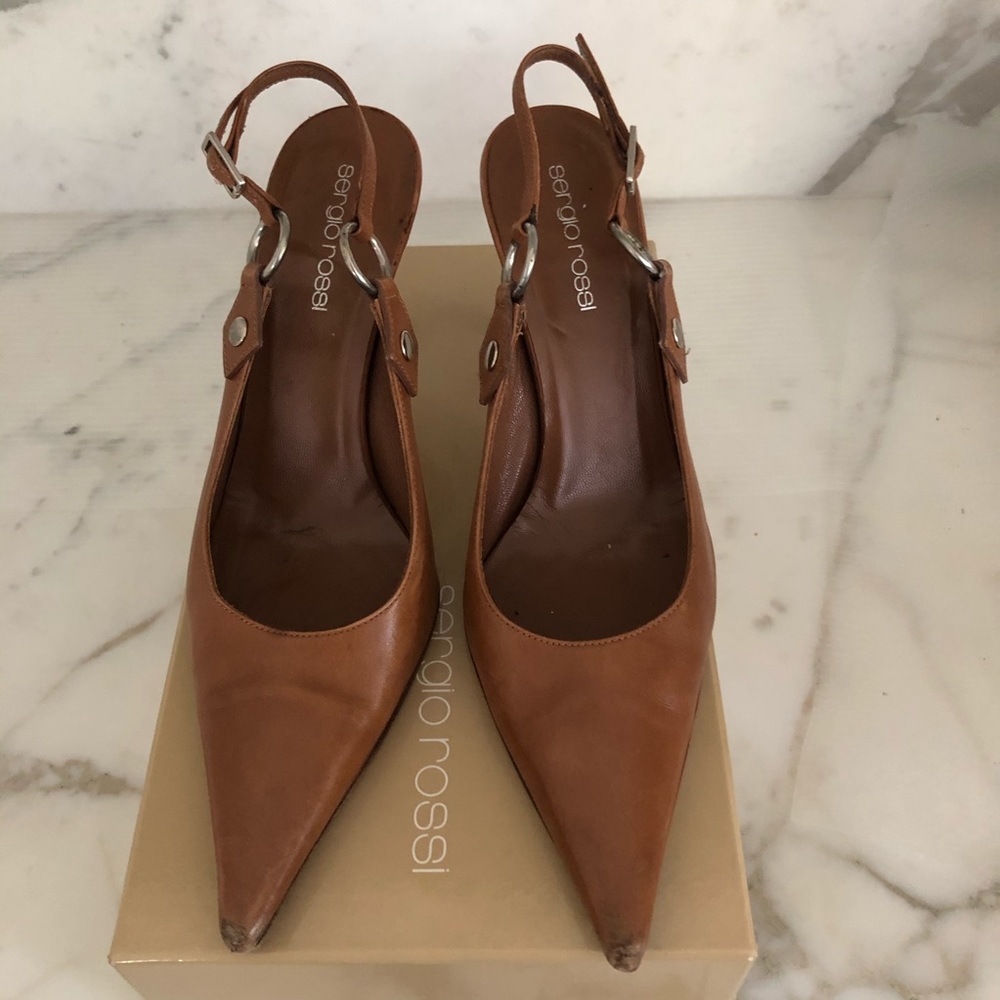 Sergio Rossi stiletto slingbacks